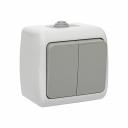 Выключатель Мурманск 2-клавишный 10А IP54 серый EKF (EFV10-023-30-54), цена за 1 шт Выключатель Мурманск 2-клавишный 10А IP54 серый EKF (EFV10-023-30-54), цена за 1 шт