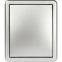 Выключатель накладной одноклавишный с подсветкой (алюминий) ЭРА 11-1202-03 Выключатель накладной одноклавишный с подсветкой (алюминий) ЭРА 11-1202-03