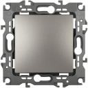 Выключатель встраиваемый одноклавишный (титан) ЭРА 12-1101-16 Выключатель встраиваемый одноклавишный (титан) ЭРА 12-1101-16