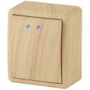 Выключатель накладной одноклавишный с подсветкой (сосна) ЭРА 11-1202-11 Выключатель накладной одноклавишный с подсветкой (сосна) ЭРА 11-1202-11