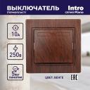 1-101-10 Выключатель Intro Plano 1-101-10 одноклавишный 10А-250В, IP20, СУ, венге, цена за 1 шт 1-101-10 Выключатель Intro Plano 1-101-10 одноклавишный 10А-250В, IP20, СУ, венге, цена за 1 шт