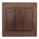 1-106-10 Выключатель Intro Plano 1-106-10 тройной, 10А-250В, IP20, СУ, венге, цена за 1 шт 1-106-10 Выключатель Intro Plano 1-106-10 тройной, 10А-250В, IP20, СУ, венге, цена за 1 шт