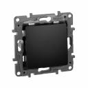 ETIKA Выключатель 1-клавишный схема 1 10АХ безвинтовые зажимы антрацит, цена за 1 шт ETIKA Выключатель 1-клавишный схема 1 10АХ безвинтовые зажимы антрацит, цена за 1 шт