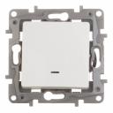 Выключатель Legrand Etika одноклавишный встраиваемый белый с подсветкой (672203) Выключатель Legrand Etika одноклавишный встраиваемый белый с подсветкой (672203)