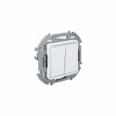Двухлавишный переключатель Legrand MOS-INSPIRIA + 673665 Двухлавишный переключатель Legrand MOS-INSPIRIA + 673665
