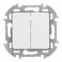 Выключатель Legrand Inspiria двухклавишный встраиваемый белый (673620) Выключатель Legrand Inspiria двухклавишный встраиваемый белый (673620)