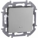 INSPIRIA Выключатель 1-клавишный с подсветкой/индикацией схема 1L 10АХ безвинтовые зажимы алюминий, цена за 1 шт INSPIRIA Выключатель 1-клавишный с подсветкой/индикацией схема 1L 10АХ безвинтовые зажимы алюминий, цена за 1 шт