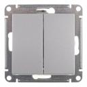 Выключатель Systeme Electric AtlasDesign двухклавишный встраиваемый алюминий (ATN000351) Выключатель Systeme Electric AtlasDesign двухклавишный встраиваемый алюминий (ATN000351)