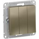 Выключатель 3-кл. СП AtlasDesign 10А IP20 (сх. 1+1+1) 10AX механизм шампань SE ATN000531 Выключатель 3-кл. СП AtlasDesign 10А IP20 (сх. 1+1+1) 10AX механизм шампань SE ATN000531