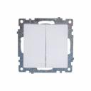 Двухклавишный выключатель STEKKER GLS10-7104-01 Катрин 39300 Двухклавишный выключатель STEKKER GLS10-7104-01 Катрин 39300