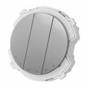 Выключатель 3-клавишный TDM ELECTRIC 16а 250в платина, "байкал" SQ1819-0335 Выключатель 3-клавишный TDM ELECTRIC 16а 250в платина, "байкал" SQ1819-0335