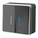 Выключатель двухклавишный с подсветкой Werkel Gallant графит рифленый W5020104 4690389164194 Выключатель двухклавишный с подсветкой Werkel Gallant графит рифленый W5020104 4690389164194