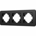 Рамка из серии AKIRY представляет собой комбинацию в виде основы из тугоплавкого пластика и 3-х миллиметровой накладки из алюминиевого сплава. Корпус выполнен в черном цвете и поверхностью с Soft-Touch покрытием высотой 7 мм, что позволяет гармонично встроить в интерьер любого современного дизайн-проекта. Невидимая часть из тугоплавкого пластика, для надежной фиксации механизма. Грани алюминиевой накладки аккуратно обработаны и отшлифованы, чтобы обезопасить пользователя при установке и демонтаже. Рамка предназначена под встраиваемые механизмы. Рамка из серии AKIRY представляет собой комбинацию в виде основы из тугоплавкого пластика и 3-х миллиметровой накладки из алюминиевого сплава. Корпус выполнен в черном цвете и поверхностью с Soft-Touch покрытием высотой 7 мм, что позволяет гармонично встроить в интерьер любого современного дизайн-проекта. Невидимая часть из тугоплавкого пластика, для надежной фиксации механизма. Грани алюминиевой накладки аккуратно обработаны и отшлифованы, чтобы обезопасить пользователя при установке и демонтаже. Рамка предназначена под встраиваемые механизмы.