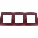 Трехместная рамка Рамка ЭРА 12500325 на 3 поста, 2, бордо Б0019408 Трехместная рамка Рамка ЭРА 12500325 на 3 поста, 2, бордо Б0019408