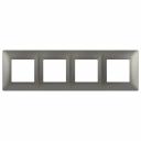 Рамка для розеток и выключателей ЭРА Elegance 14500416 на 4 поста, титан Б0065819 Рамка для розеток и выключателей ЭРА Elegance 14500416 на 4 поста, титан Б0065819