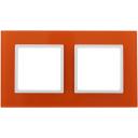 Рамка на 2 поста (оранжевый, белый) ЭРА 14-5102-22 Рамка на 2 поста (оранжевый, белый) ЭРА 14-5102-22