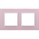 Рамка на 2 поста (розовый, белый) ЭРА 14-5102-30 Рамка на 2 поста (розовый, белый) ЭРА 14-5102-30