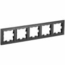BRITE Рамка 5-местная РУ-5-БрЧ черный IEK, цена за 1 шт BRITE Рамка 5-местная РУ-5-БрЧ черный IEK, цена за 1 шт