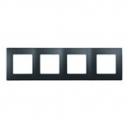 672584 Рамка 4 постовая, цвет Антрацит, ETIKA, цена за 1 шт. 672584 Рамка 4 постовая, цвет Антрацит, ETIKA, цена за 1 шт.