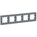 ATLASDESIGN 5-постовая Рамка, универсальная, грифель Systeme Electric ATN000705 ATLASDESIGN 5-постовая Рамка, универсальная, грифель Systeme Electric ATN000705