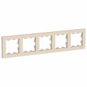Рамка пятипостовая ATLASDESIGN универсальная бежевый Systeme (Schneider) (ATN000205), цена за 1 шт Рамка пятипостовая ATLASDESIGN универсальная бежевый Systeme (Schneider) (ATN000205), цена за 1 шт