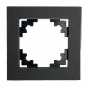 GFR00-7001-05М Рамка 1-местная, стекло, серия Катрин, черный матовый, цена за 1 шт. GFR00-7001-05М Рамка 1-местная, стекло, серия Катрин, черный матовый, цена за 1 шт.
