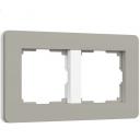 Рамка на 2 поста (дымчатый/белый, soft-touch) Werkel W0023067 (a067260) Рамка на 2 поста (дымчатый/белый, soft-touch) Werkel W0023067 (a067260)