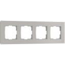 Рамка на 4 поста (дымчатый, стекло soft-touch) Werkel W0043117 (a067418) Рамка на 4 поста (дымчатый, стекло soft-touch) Werkel W0043117 (a067418)