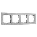 Рамка Werkel Hammer на 4 поста серебряный W0042406 4690389163487 Рамка Werkel Hammer на 4 поста серебряный W0042406 4690389163487