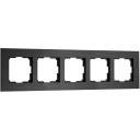 Рамка на 5 постов (черный алюминий) Werkel W0053508 Рамка на 5 постов (черный алюминий) Werkel W0053508