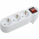 Тройник Т-01/03В 3 места с заземлением 16А с выключателем белый IEK, цена за 1 шт Тройник Т-01/03В 3 места с заземлением 16А с выключателем белый IEK, цена за 1 шт