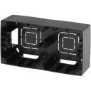 Коробка для накладного монтажа на 2 поста (черный) ЭРА 12-6102-06 Коробка для накладного монтажа на 2 поста (черный) ЭРА 12-6102-06