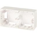 Коробка для накладного монтажа на 2 поста (перламутровый) ЭРА 12-6102-15 Коробка для накладного монтажа на 2 поста (перламутровый) ЭРА 12-6102-15