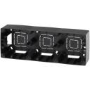 Коробка для накладного монтажа на 3 поста (черный) ЭРА 12-6103-06 Коробка для накладного монтажа на 3 поста (черный) ЭРА 12-6103-06