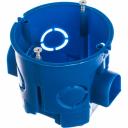 Установочная коробка для твердых стен Установочная коробка ЭРА КУТС 68х60мм для твердых стен саморез, стыковочные узлы, синяя IP20 Б0039187 Установочная коробка для твердых стен Установочная коробка ЭРА КУТС 68х60мм для твердых стен саморез, стыковочные узлы, синяя IP20 Б0039187