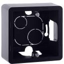 INSPIRIA Коробка для накладного монтажа 1-местная антрацит, цена за 1 шт INSPIRIA Коробка для накладного монтажа 1-местная антрацит, цена за 1 шт