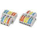 Клемма проходная разветвительная с рычагами 3/6 полюсов 0,08-2,5/4 мм2 (упаковка 1 шт.) ЭРА NO-225-459 Клемма проходная разветвительная с рычагами 3/6 полюсов 0,08-2,5/4 мм2 (упаковка 1 шт.) ЭРА NO-225-459