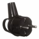 Вилка угловая с заземлением 16 А 250 В Makel с кольцом черная (10038) Вилка угловая с заземлением 16 А 250 В Makel с кольцом черная (10038)