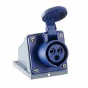 Розетка силовая угловая настенная Dekraft РС-103 с заземлением 2P+PE 1 фаза 16 А 220 В IP44 синяя (26190DEK) Розетка силовая угловая настенная Dekraft РС-103 с заземлением 2P+PE 1 фаза 16 А 220 В IP44 синяя (26190DEK)