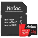 Карта памяти Netac microSDXC 256 ГБ Class 10, V30, A1, UHS-I, R 100 МБ/с, адаптер на SD, 1 шт., черный/красный Карта памяти Netac microSDXC 256 ГБ Class 10, V30, A1, UHS-I, R 100 МБ/с, адаптер на SD, 1 шт., черный/красный