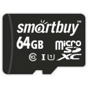 Карта памяти SmartBuy microSDXC 64 ГБ Class 10, V10, A1, UHS-I, R/W 60/25 МБ/с, RU, 1 шт., черный Карта памяти SmartBuy microSDXC 64 ГБ Class 10, V10, A1, UHS-I, R/W 60/25 МБ/с, RU, 1 шт., черный