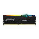 Оперативная память Kingston Fury Beast RGB, 16 Гб DDR5 (1x16 Гб), 5200 МГц, CL40, KF552C40BBA-16, черный Оперативная память Kingston Fury Beast RGB, 16 Гб DDR5 (1x16 Гб), 5200 МГц, CL40, KF552C40BBA-16, черный