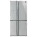 Холодильник Side-by-Side Sharp SJ-FS97V-SL, серебристый/безрамочное стекло Холодильник Side-by-Side Sharp SJ-FS97V-SL, серебристый/безрамочное стекло