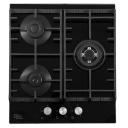 поверхность газ на стекле OASIS P-3GBT 3 конф. чугун черный поверхность газ на стекле OASIS P-3GBT 3 конф. чугун черный