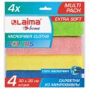 Салфетки для уборки LAIMA Салфетка из плотной микрофибры MULTI PACK PRO COLOUR 30 Салфетки для уборки LAIMA Салфетка из плотной микрофибры MULTI PACK PRO COLOUR 30