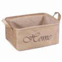 Корзина для хранения Велюр 340х220х160 мм бежевая Корзина для хранения Велюр 340х220х160 мм бежевая