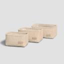 Набор корзинок Togas Маджи экрю из 3 предметов Набор корзинок Togas Маджи экрю из 3 предметов
