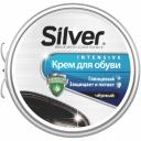 Крем для обуви Silver в железной банке чёрный 50 мл Крем для обуви Silver в железной банке чёрный 50 мл