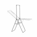 Сушилка для белья напольная Brabantia HangOn 25 м 1840х660х1820 мм черная Сушилка для белья напольная Brabantia HangOn 25 м 1840х660х1820 мм черная