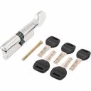 Механизм цилиндровый для врезных замков с 7 пинами секретности. Европрофиль. Перфо-ключ. Материал корпуса – латунь. Ключ-латунный, с эргономичной пластиковой головкой. Ключ-вертушка. Длина механизма - 70 мм (30х10х30). 45000 секретных комбинаций ключа. Механизм защищен от высверливания, вскрытия бампингом и отмычками. Выступающий на 30 градусов из плоскости механизма кулачок защищает цилиндр от выбивания из двери. Механизм цилиндровый для врезных замков с 7 пинами секретности. Европрофиль. Перфо-ключ. Материал корпуса – латунь. Ключ-латунный, с эргономичной пластиковой головкой. Ключ-вертушка. Длина механизма - 70 мм (30х10х30). 45000 секретных комбинаций ключа. Механизм защищен от высверливания, вскрытия бампингом и отмычками. Выступающий на 30 градусов из плоскости механизма кулачок защищает цилиндр от выбивания из двери.